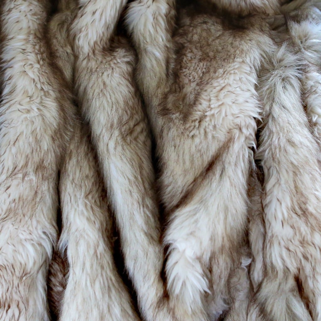 Kitt Fox Fau Fur Throw Blanket Mink Blanket Faux Fur ...