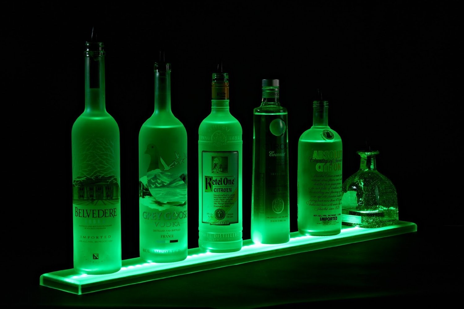 Illuminated Liquor Shelf