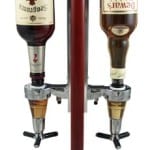 Liquor Dispenser in Wood and Chrome