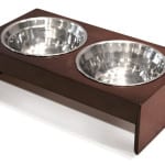 Mohogany Pet Dish Set