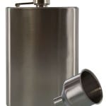 Stainless Steel Flask with Funnel, 8 ounces HP 300