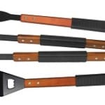 3 Piece Non-Stick Steel, Wood BBQ Tools HP 300