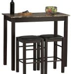 Table with Stools, Brown