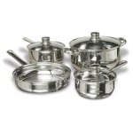 Stainless Steel Pots and Pans Set, 7 Piece