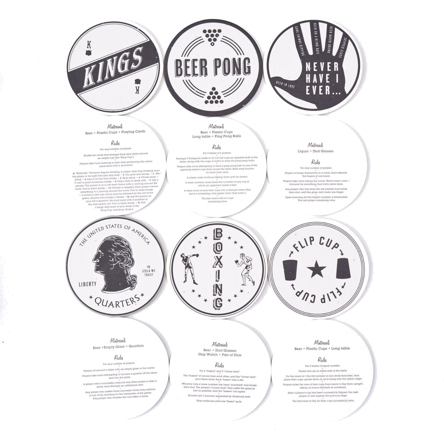 Coasters_Drinking Games Bachelor On A Budget