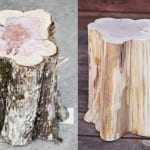 DIY Stump Side Table 2
